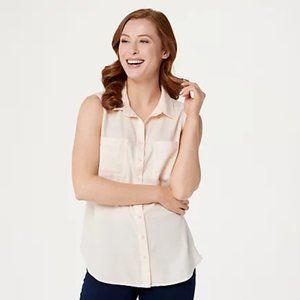 Cloth & Stone  Anthropolgie Tencera Button Tank